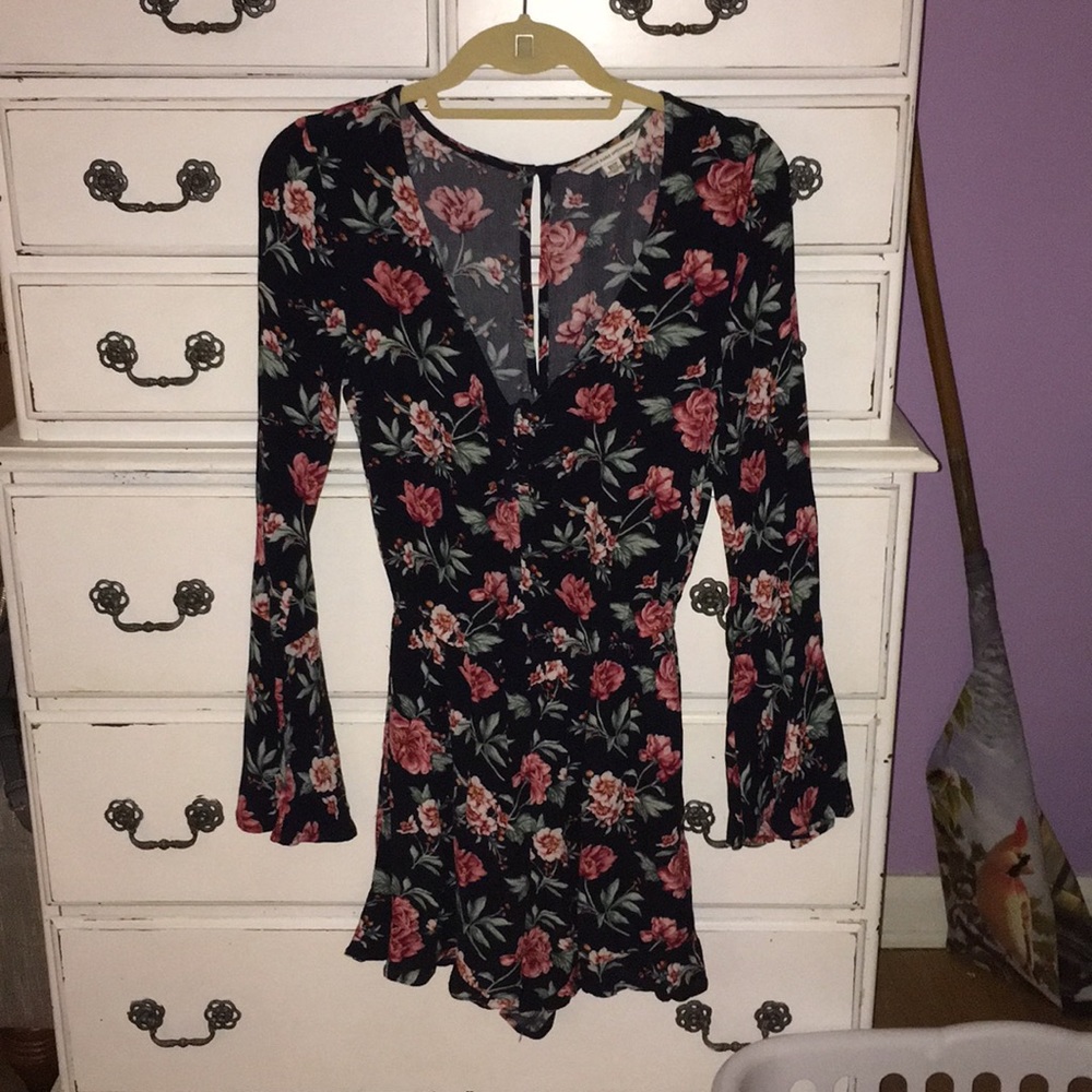 floral flowy romper